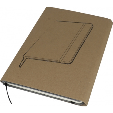 Logo trade promotional merchandise photo of: Notebook A5 BREMEN