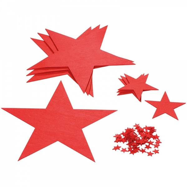 Logo trade advertising product photo of: Felt star set KARLSTAD