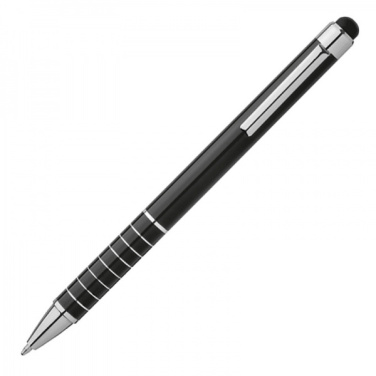 Logo trade advertising products image of: Metal ballpen with touch pen LUEBO