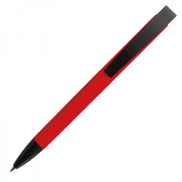 Logotrade promotional merchandise photo of: Metal ballpen soft touch BRESCIA