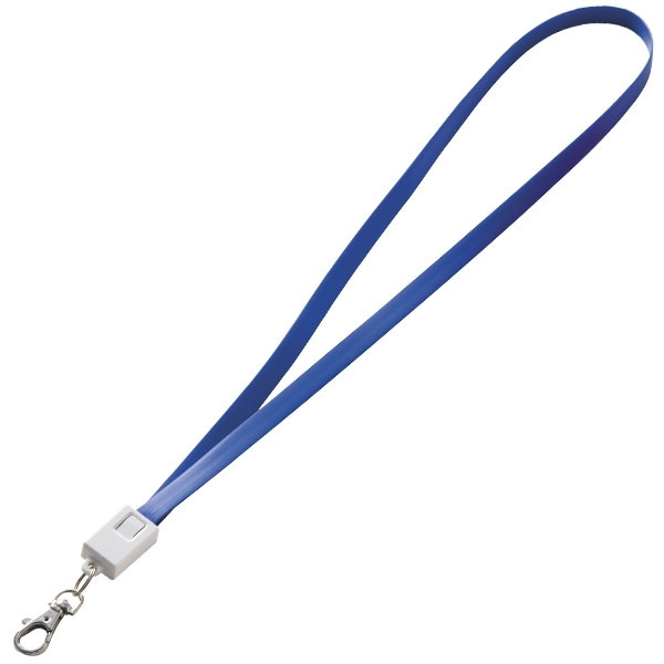 Logotrade promotional gift image of: Lanyard with usb cable LE PORT