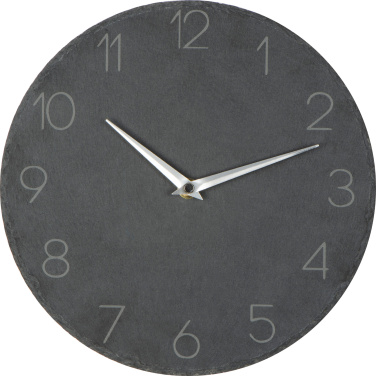 Logotrade promotional items photo of: Slate wall clock GRAZ