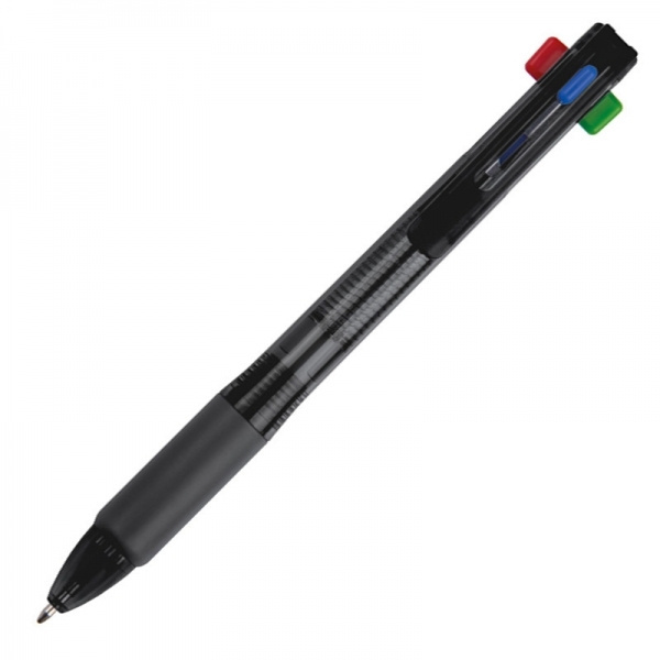 Logo trade promotional items picture of: Plastic ballpen 4in1 NEAPEL