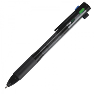 Logo trade promotional merchandise photo of: Plastic ballpen 4in1 NEAPEL