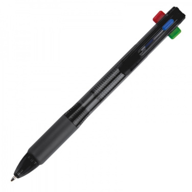 Logo trade promotional giveaways picture of: Plastic ballpen 4in1 NEAPEL