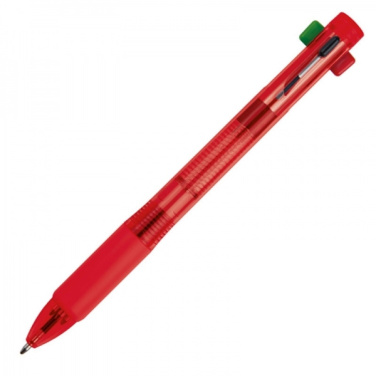 Logo trade promotional giveaway photo of: Plastic ballpen 4in1 NEAPEL