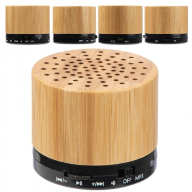 Logotrade promotional gift image of: Bamboo bluetooth speaker FLEEDWOOD