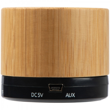 Logo trade promotional merchandise picture of: Bamboo bluetooth speaker FLEEDWOOD