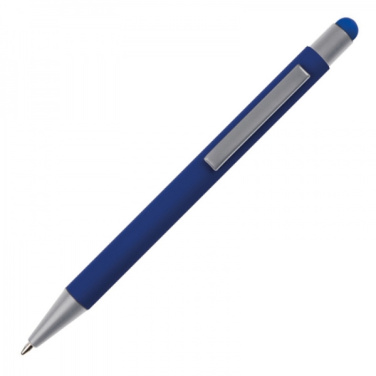 Logo trade business gifts image of: Metal ballpen touch pen soft touch SALT LAKE CITY