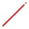 Pencil with eraser HICKORY, red