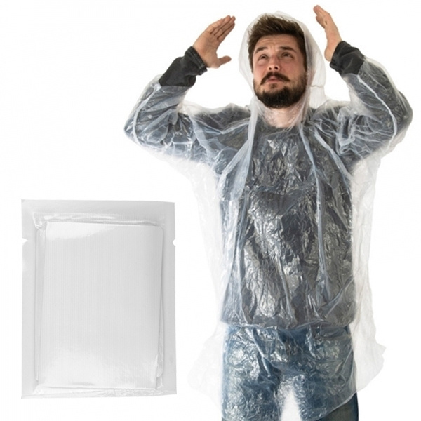 Logo trade promotional merchandise image of: Rain poncho GREAT FALLS