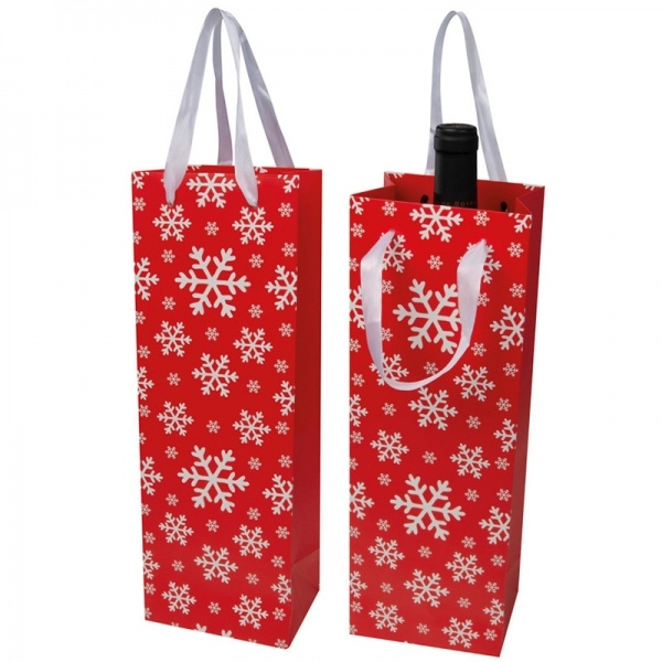 Logotrade promotional product image of: Wine bag in Christmas design LAPLAND