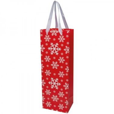 Logotrade promotional giveaway picture of: Wine bag in Christmas design LAPLAND