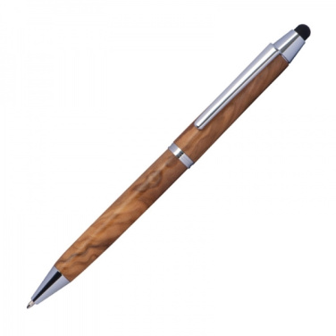 Logotrade business gift image of: Wooden ballpen with touch function ERFURT