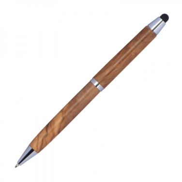 Logotrade advertising product picture of: Wooden ballpen with touch function ERFURT