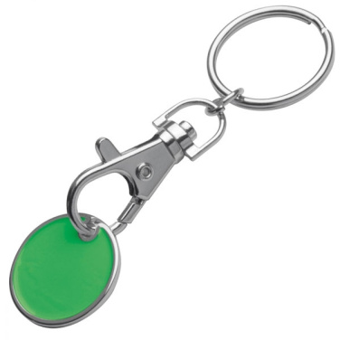 Logo trade promotional products image of: Keyring with shopping coin ARRAS