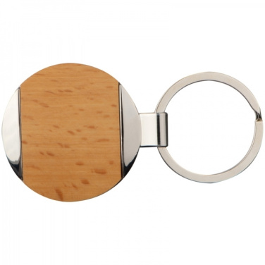 Logotrade promotional item picture of: Wooden keyring LANGHAUS