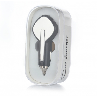 Logo trade corporate gifts picture of: Dual USB Car Charger