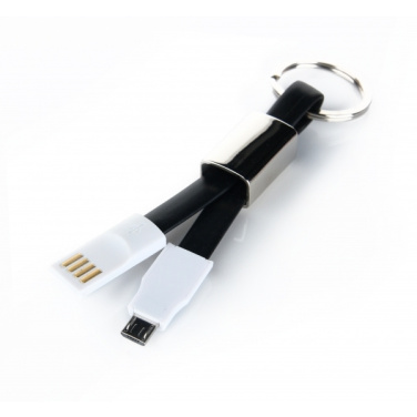 Logotrade corporate gift picture of: Data transfer cable and keyring