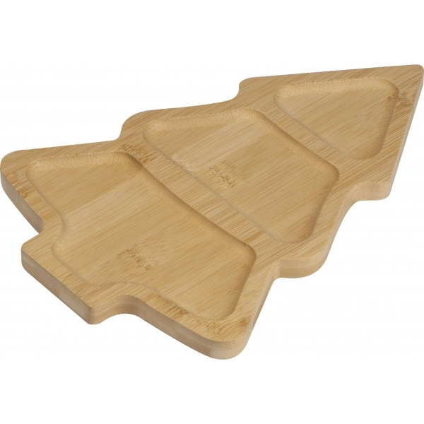 Logo trade advertising products picture of: Bamboo snack tray LOUISVILLE