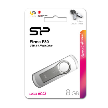 Logo trade promotional products image of: Pendrive silicon power F80 2.0