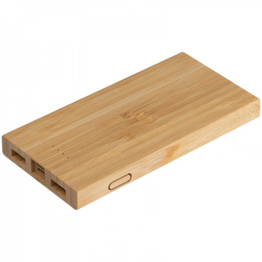 Logotrade advertising product image of: Bamboo power bank KATOWICE