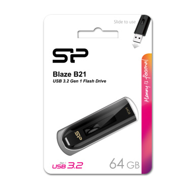 Logo trade promotional gifts picture of: Pendrive Silicon Power Blaze B21 3.1