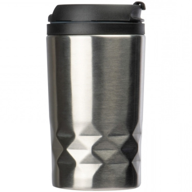 Logotrade promotional products photo of: Stainless steel mug with lid ROMA 250 ml