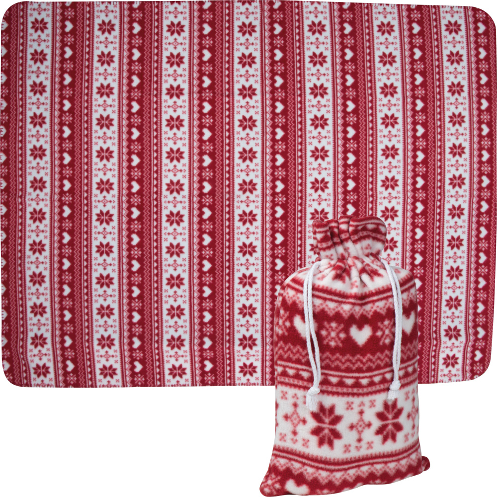 Logo trade promotional product photo of: Christmassy blanket DEBRECEN