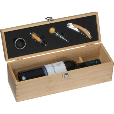 Logotrade promotional item image of: Wooden wine box SAINT-ETIENNE