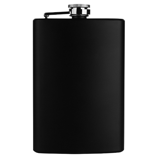 Logotrade promotional merchandise image of: Hip flask OLYMPOS Schwarzwolf