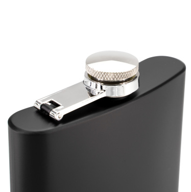 Logo trade advertising product photo of: Hip flask OLYMPOS Schwarzwolf