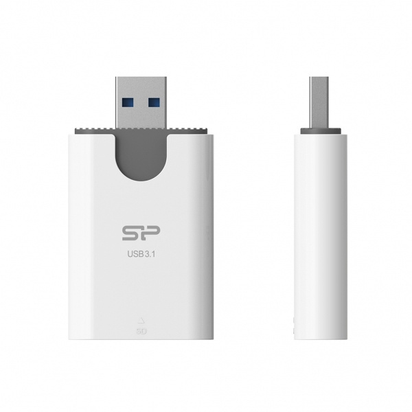 Logo trade promotional gift photo of: MicroSD and SD card reader Silicon Power Combo 3.1