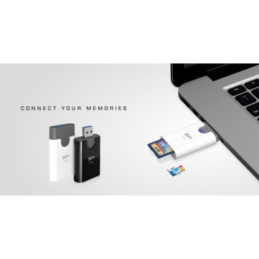 Logotrade promotional gift image of: MicroSD and SD card reader Silicon Power Combo 3.1