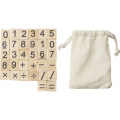 Wooden counting game LIBEREC, beige