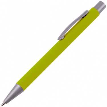 Logo trade promotional giveaway photo of: Metal ballpen soft touch ABU DHABI