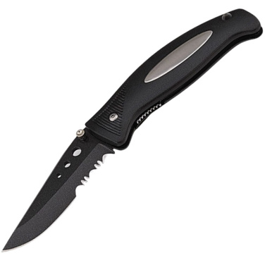 Logo trade business gift photo of: Folding knife STYX Schwarzwolf