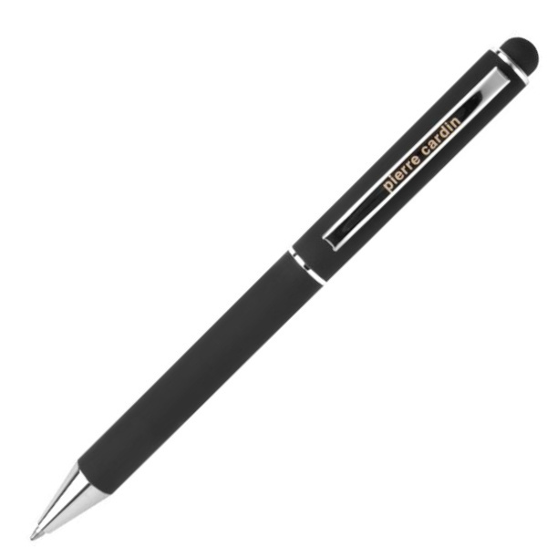 Logo trade advertising product photo of: Metal ballpoint pen, touch pen, soft touch CLAUDIE Pierre Cardin