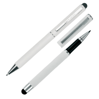 Logotrade advertising product picture of: Writing set ballpoint pen & roller soft touch CLAUDIE