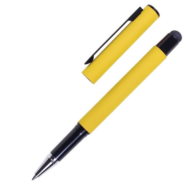 Logotrade promotional product picture of: Roller touch pen, soft touch CELEBRATION Pierre Cardin