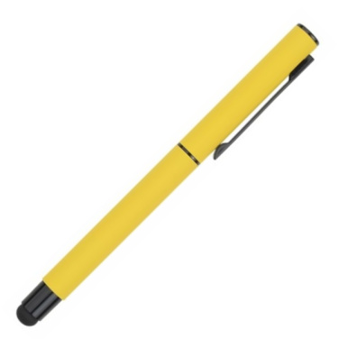 Logo trade promotional gifts picture of: Roller touch pen, soft touch CELEBRATION Pierre Cardin