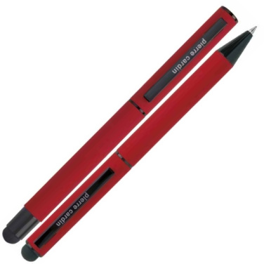 Logotrade promotional giveaway image of: Writing set touch pen, soft touch CELEBRATION Pierre Cardin