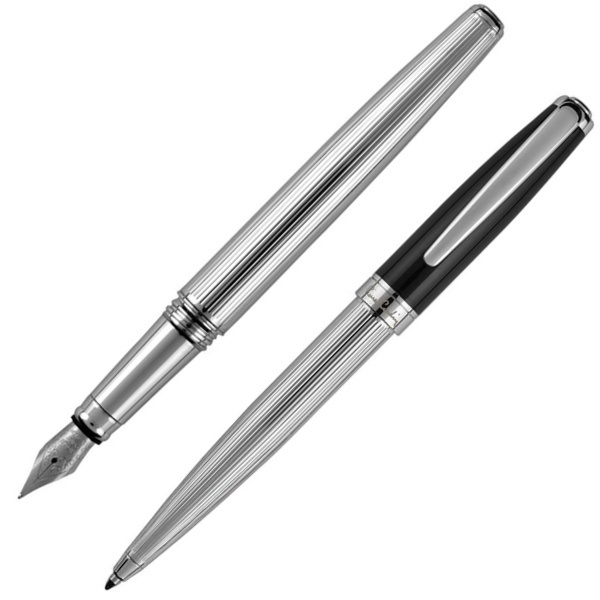 Logotrade corporate gift image of: Writing set ballpoint pen & fountain pen CHRISTOPHE Pierre Cardin