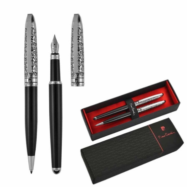 Logo trade business gifts image of: Writing set ballpoint pen & fountain pen JACQUES Pierre Cardin