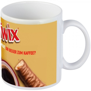 Logo trade promotional giveaways image of: Classic coffee mug for allover print VIESTE 300 ml