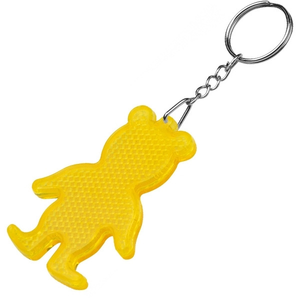 Logotrade promotional merchandise photo of: Reflective keyring BEAR