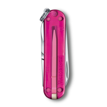 Logo trade promotional merchandise picture of: Pocket knife Classic SD transparent Victorinox