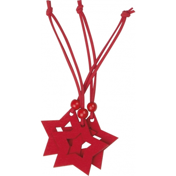 Logo trade promotional giveaway photo of: Star pendant set ESSEN