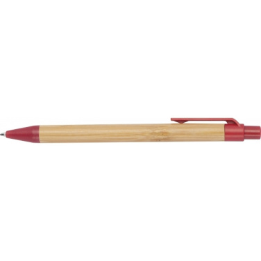 Logotrade promotional product image of: Wheatstraw and bamboo ballpen HALLE