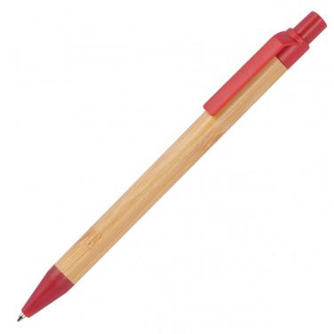 Logo trade promotional products image of: Wheatstraw and bamboo ballpen HALLE